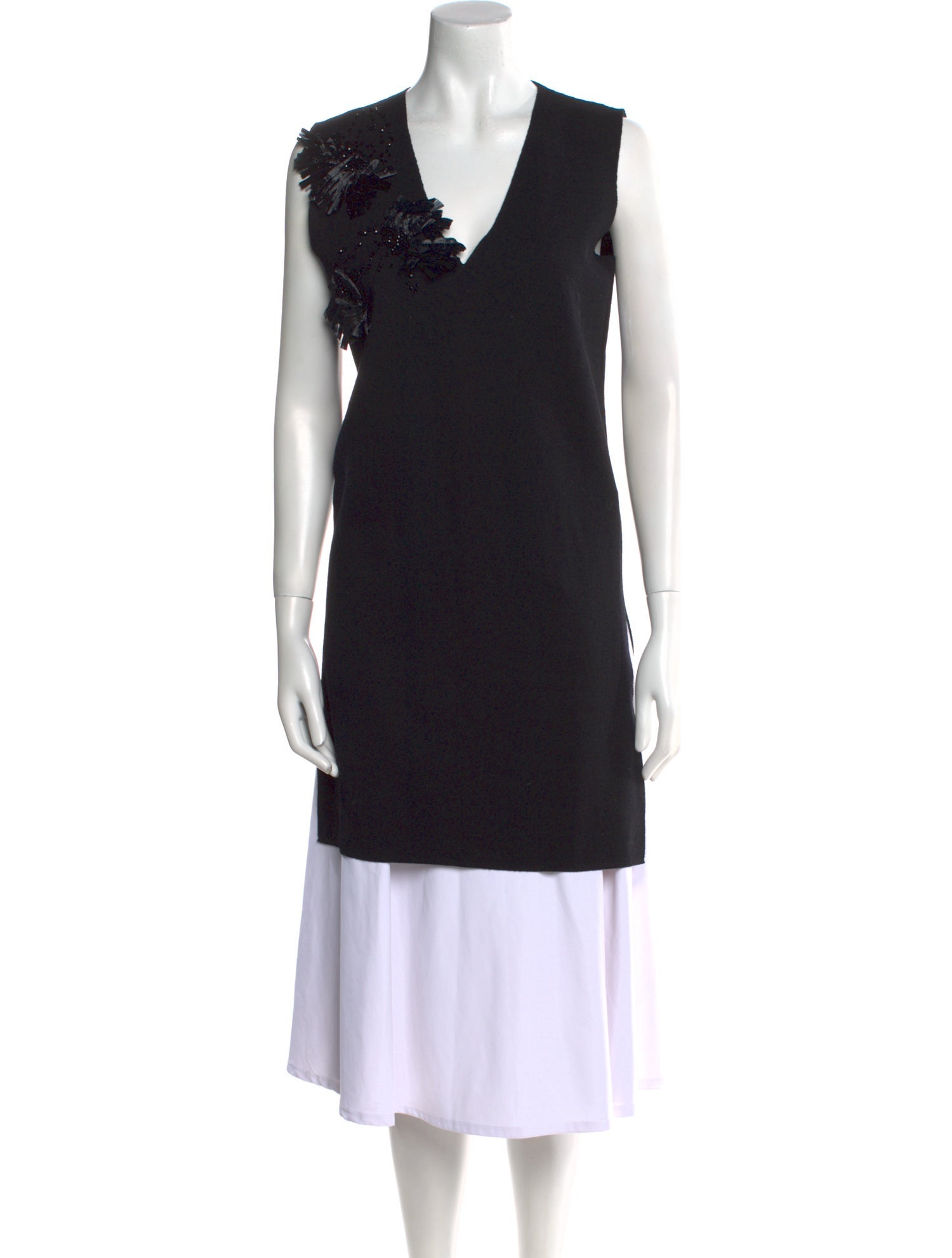 Weekend Max Mara Virgin Wool V-Neck Tunic