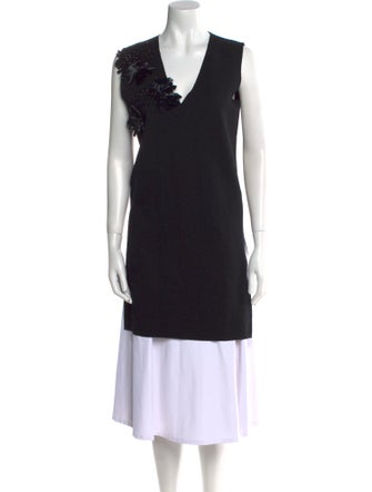 Weekend Max Mara Virgin Wool V-Neck Tunic