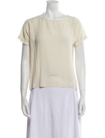 Weekend Max Mara Silk Bateau Neckline Blouse