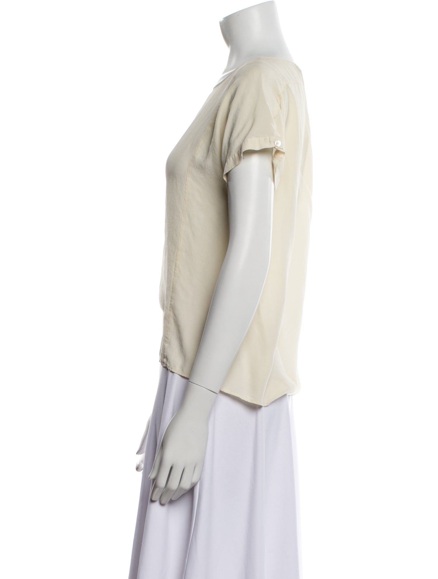 Weekend Max Mara Silk Bateau Neckline Blouse