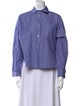 Weekend Max Mara Striped Long Sleeve Button-Up Top