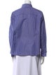 Weekend Max Mara Striped Long Sleeve Button-Up Top