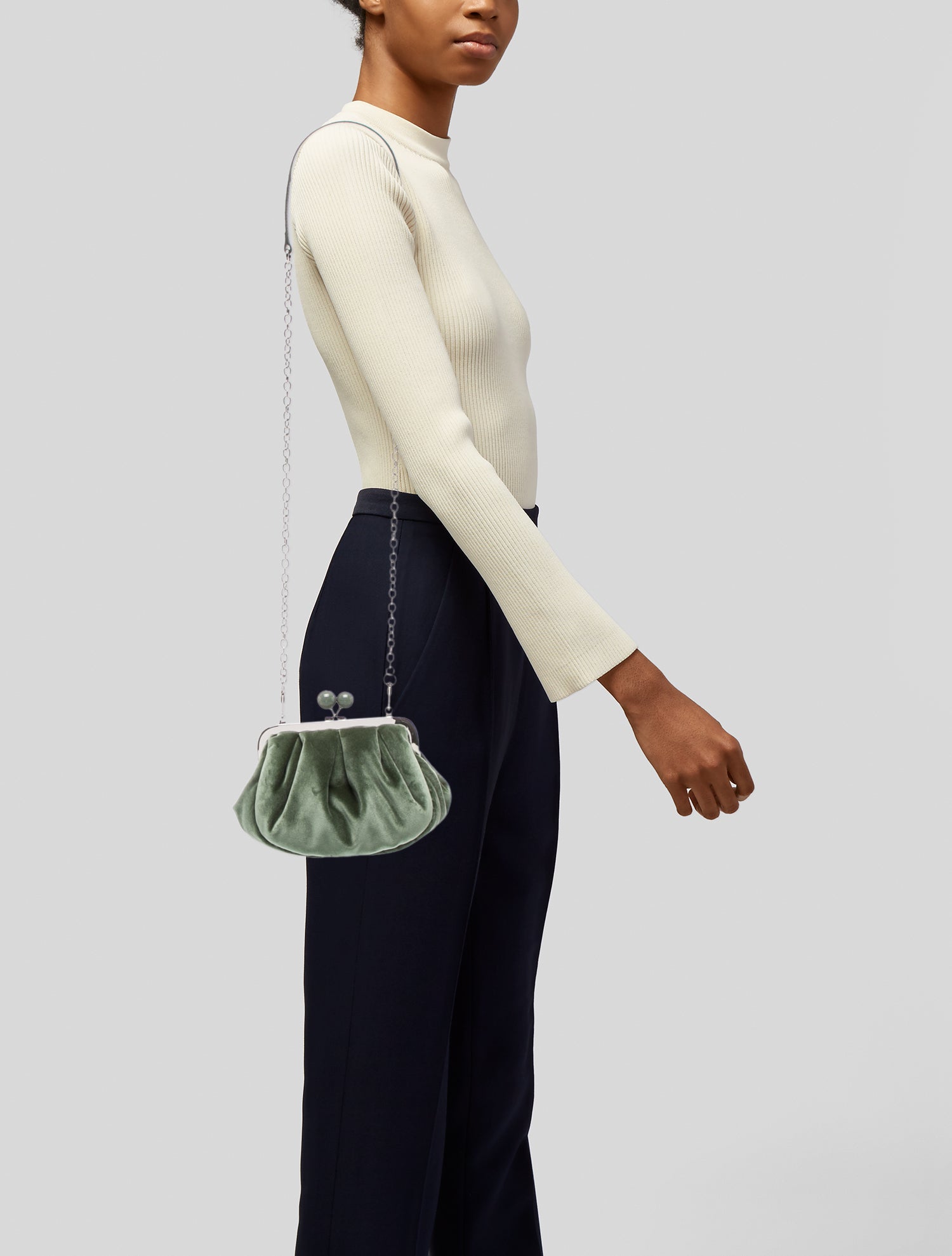 Weekend Max Mara Velvet Shoulder Bag w/ Tags