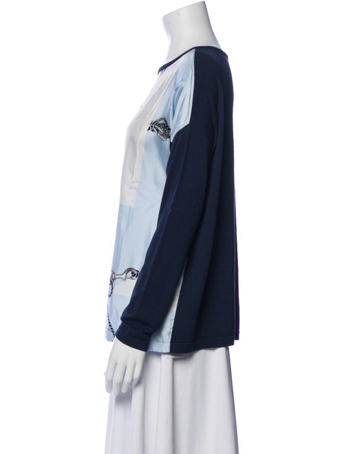 Weekend Max Mara Printed Scoop Neck Sweater