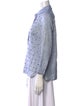 Weekend Max Mara Linen Polka Dot Print Button-Up Top