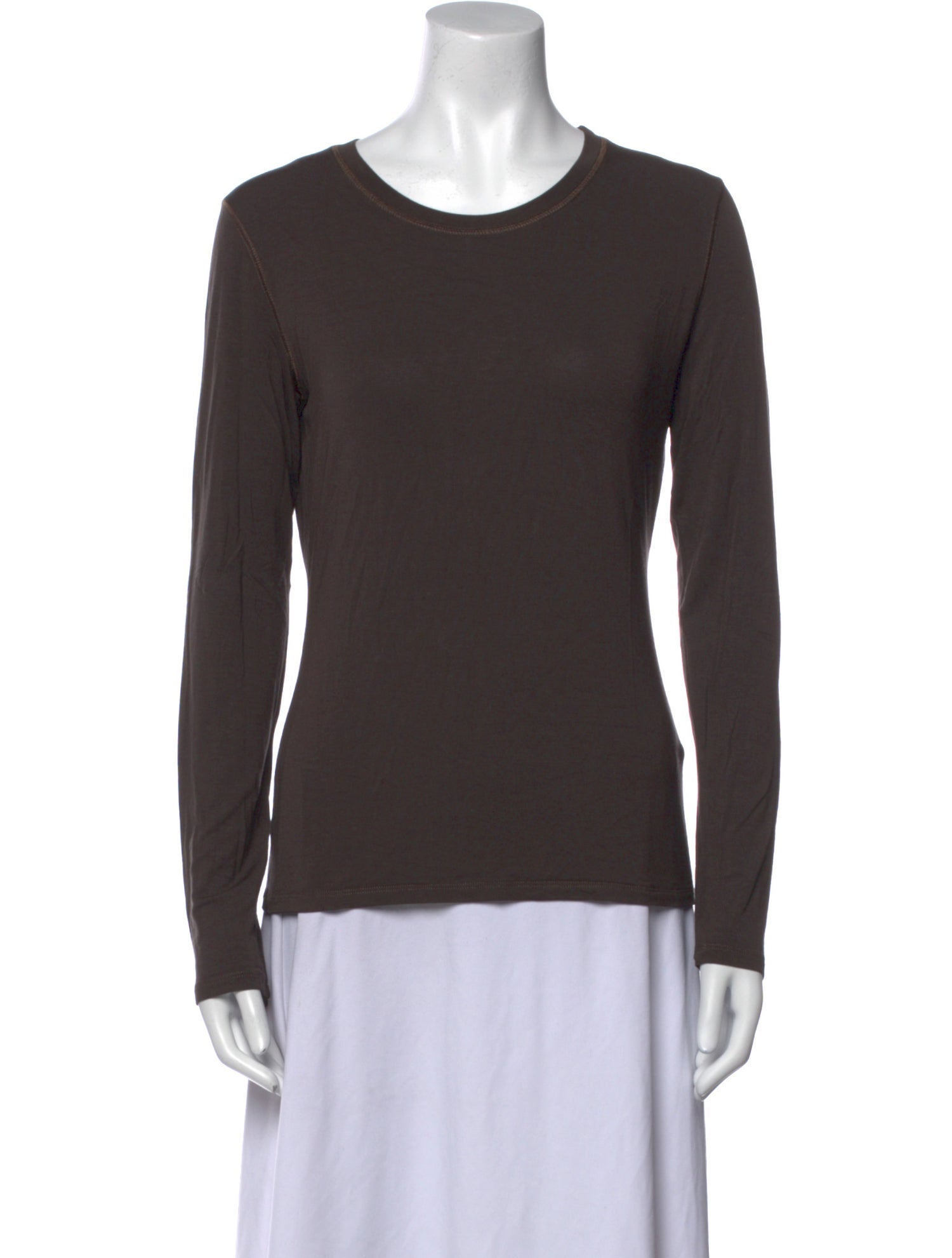 Weekend Max Mara Scoop Neck Long Sleeve Top