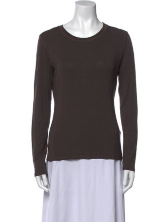 Weekend Max Mara Scoop Neck Long Sleeve Top