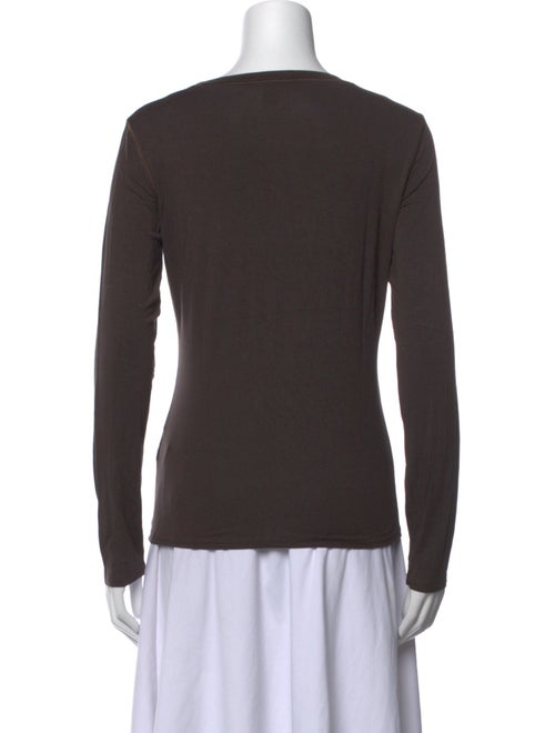 Weekend Max Mara Scoop Neck Long Sleeve Top
