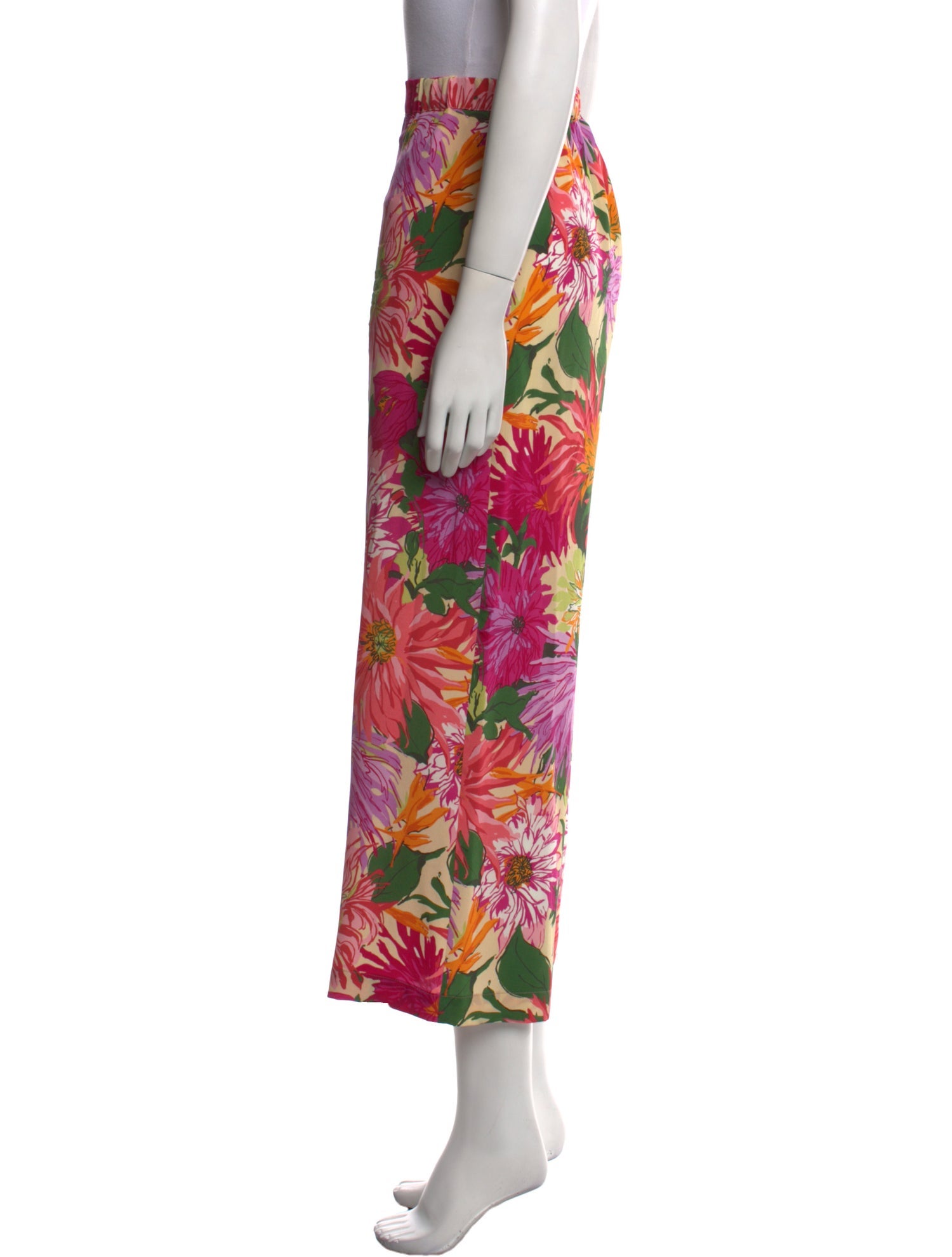 Weekend Max Mara Floral Print Wide Leg Pants