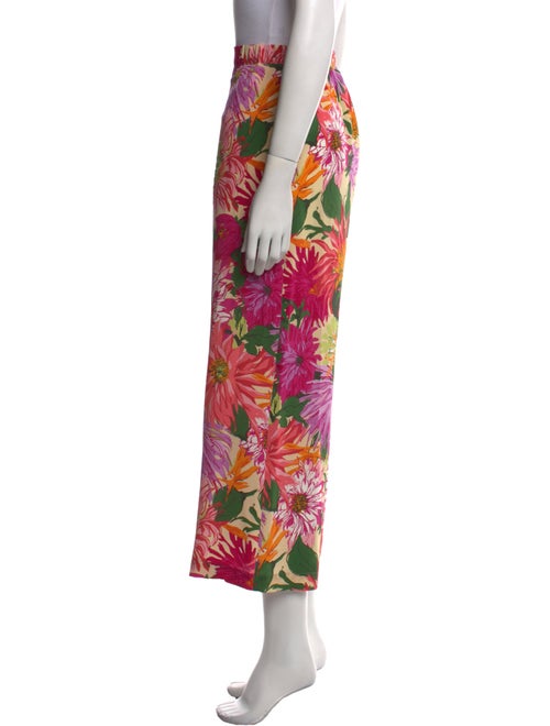 Weekend Max Mara Floral Print Wide Leg Pants