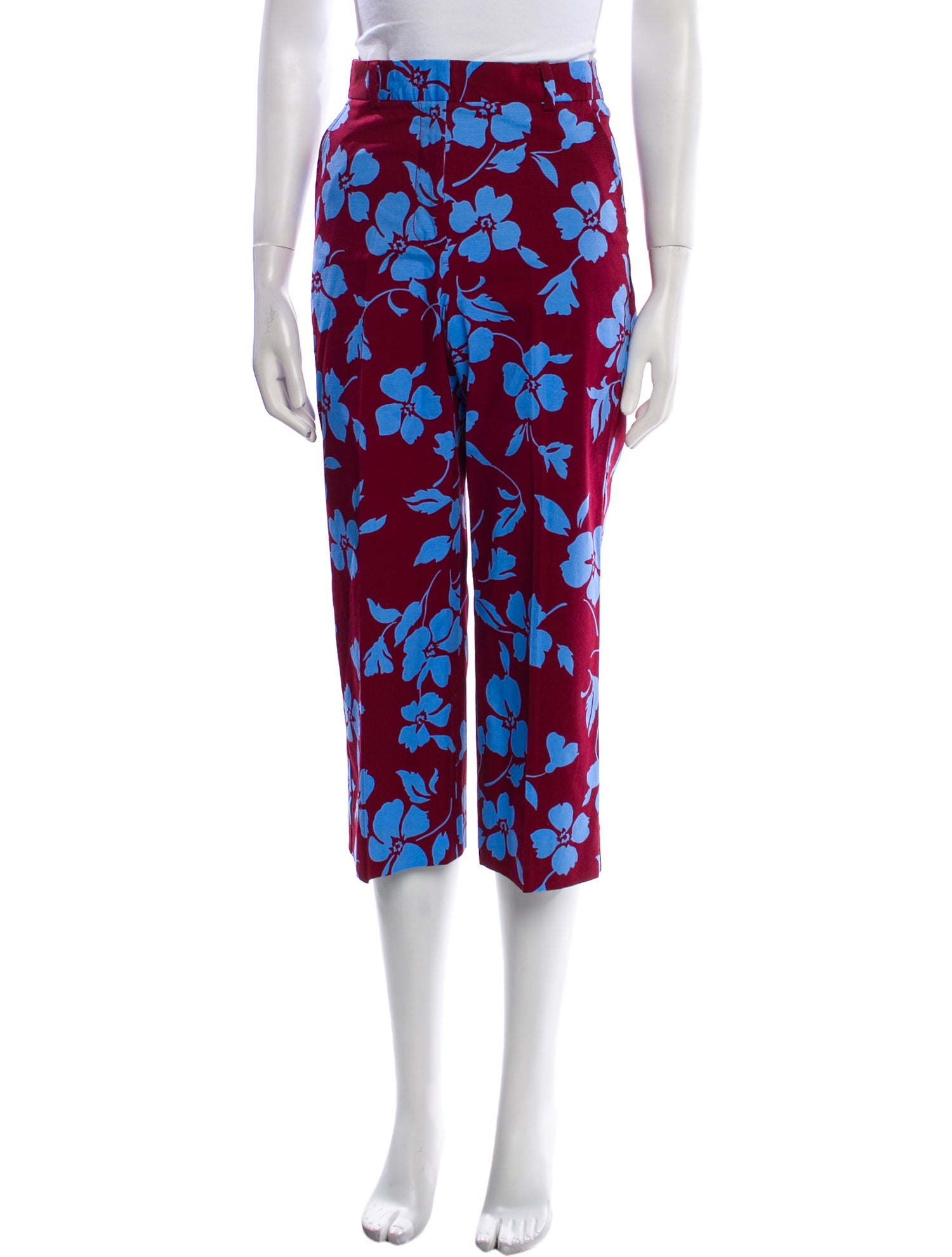 Weekend Max Mara Floral Print Wide Leg Pants