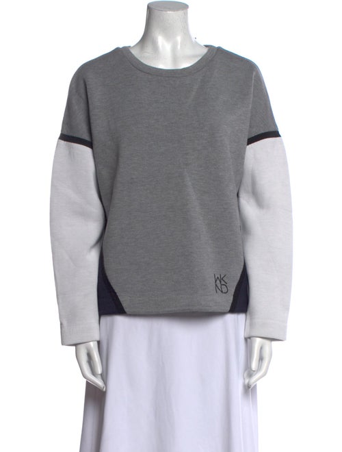 Weekend Max Mara Colorblock Pattern Crew Neck Sweatshirt