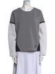 Weekend Max Mara Colorblock Pattern Crew Neck Sweatshirt