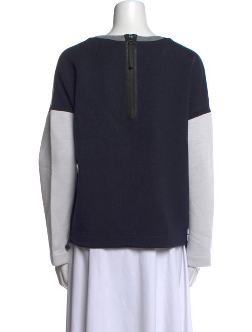 Weekend Max Mara Colorblock Pattern Crew Neck Sweatshirt