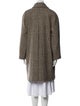 Weekend Max Mara Virgin Wool Plaid Print Coat