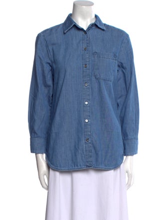 Weekend Max Mara Three-Quarter Sleeve Button-Up Top