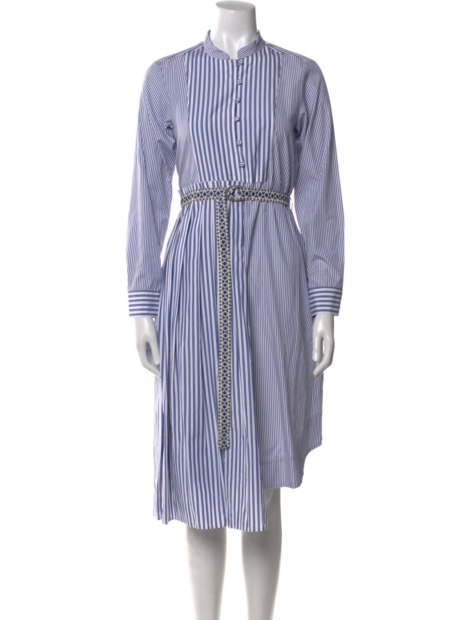 Weekend Max Mara Striped Midi Length Dress