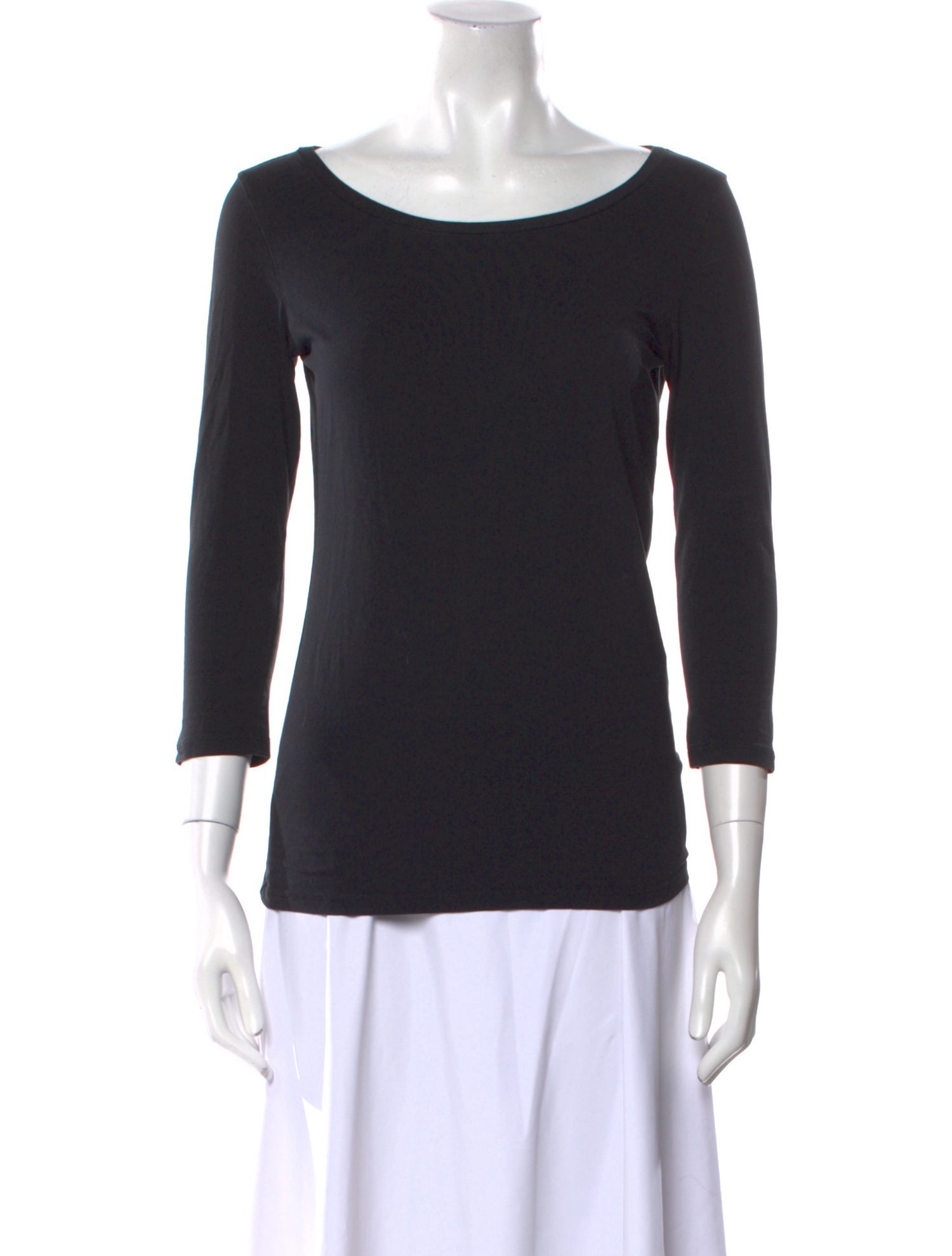 Weekend Max Mara Scoop Neck Three-Quarter Sleeve T-Shirt