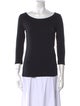 Weekend Max Mara Scoop Neck Three-Quarter Sleeve T-Shirt