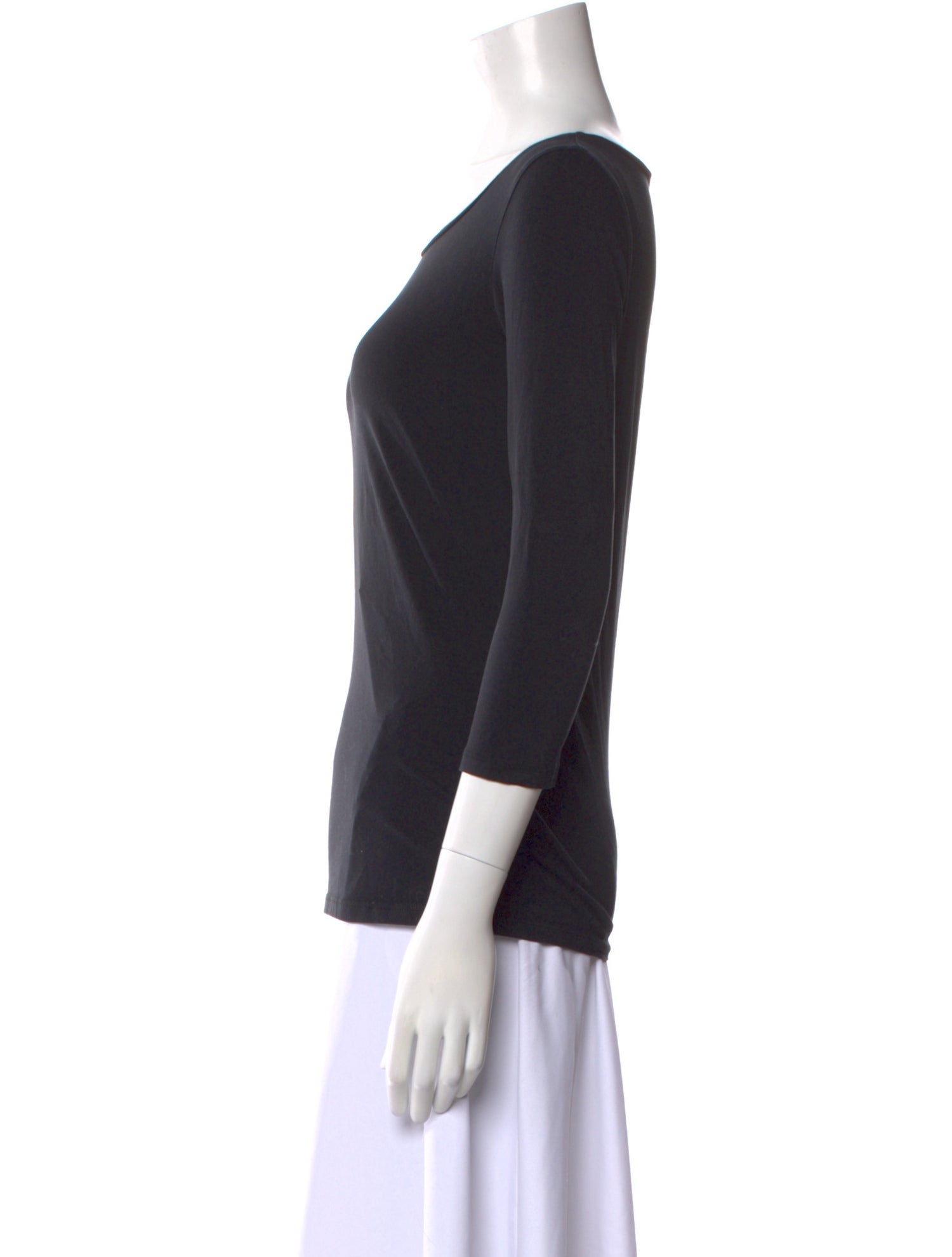 Weekend Max Mara Scoop Neck Three-Quarter Sleeve T-Shirt
