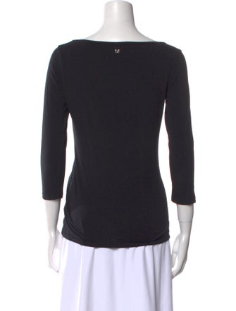 Weekend Max Mara Scoop Neck Three-Quarter Sleeve T-Shirt