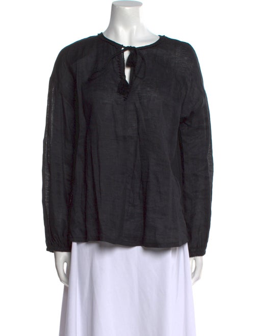 Weekend Max Mara Tie Neck Long Sleeve Blouse