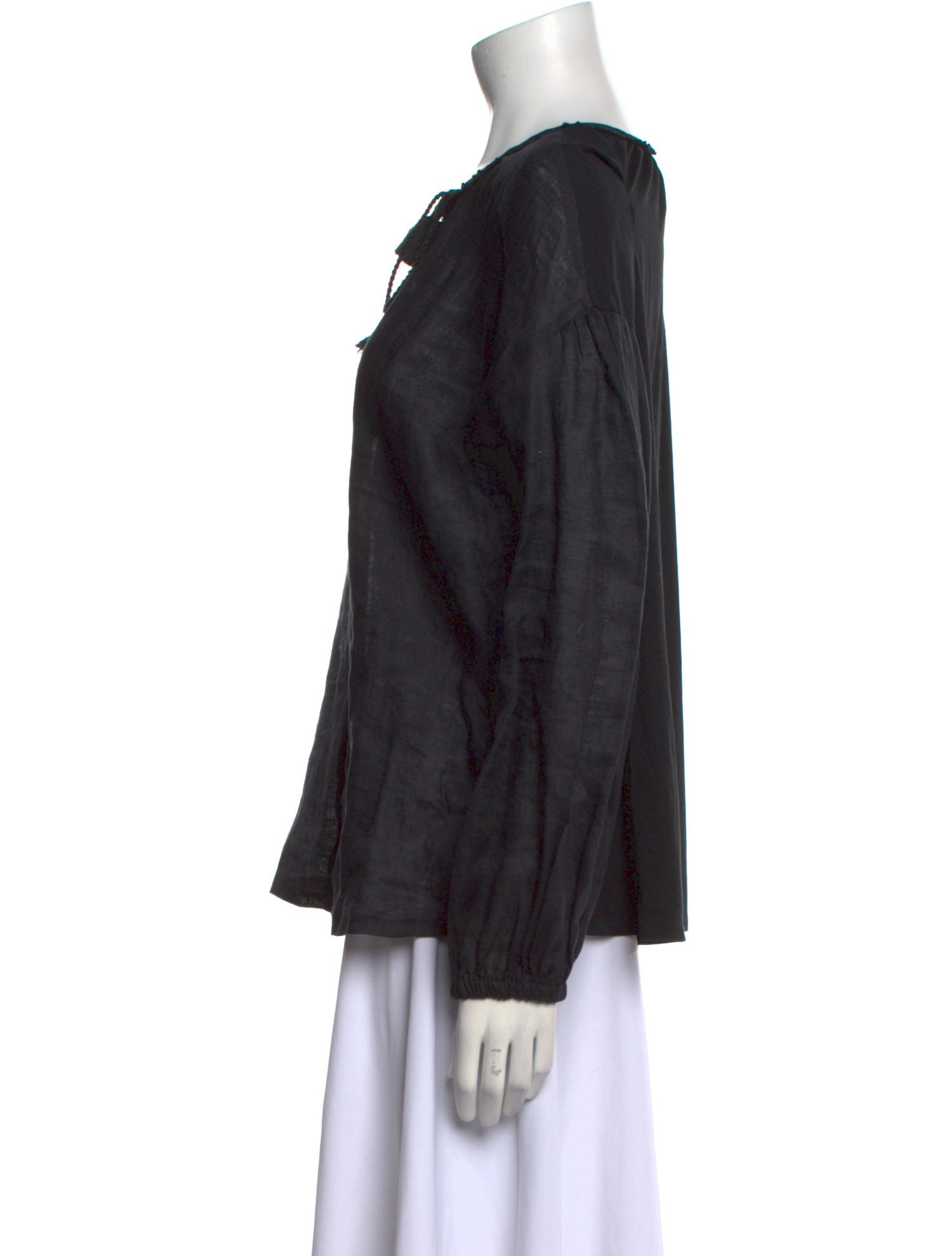 Weekend Max Mara Tie Neck Long Sleeve Blouse