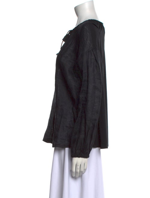 Weekend Max Mara Tie Neck Long Sleeve Blouse