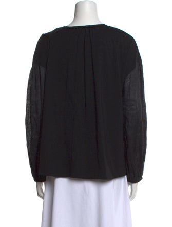 Weekend Max Mara Tie Neck Long Sleeve Blouse