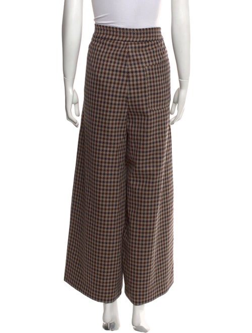 Weekend Max Mara Houndstooth Print Wide Leg Pants