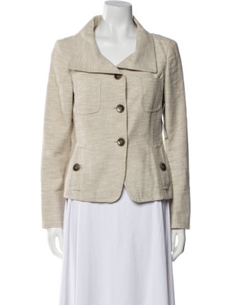 Weekend Max Mara Linen Tweed Pattern Blazer