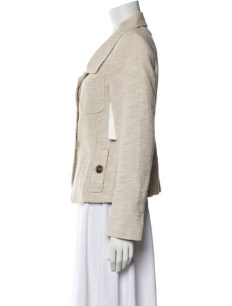 Weekend Max Mara Linen Tweed Pattern Blazer