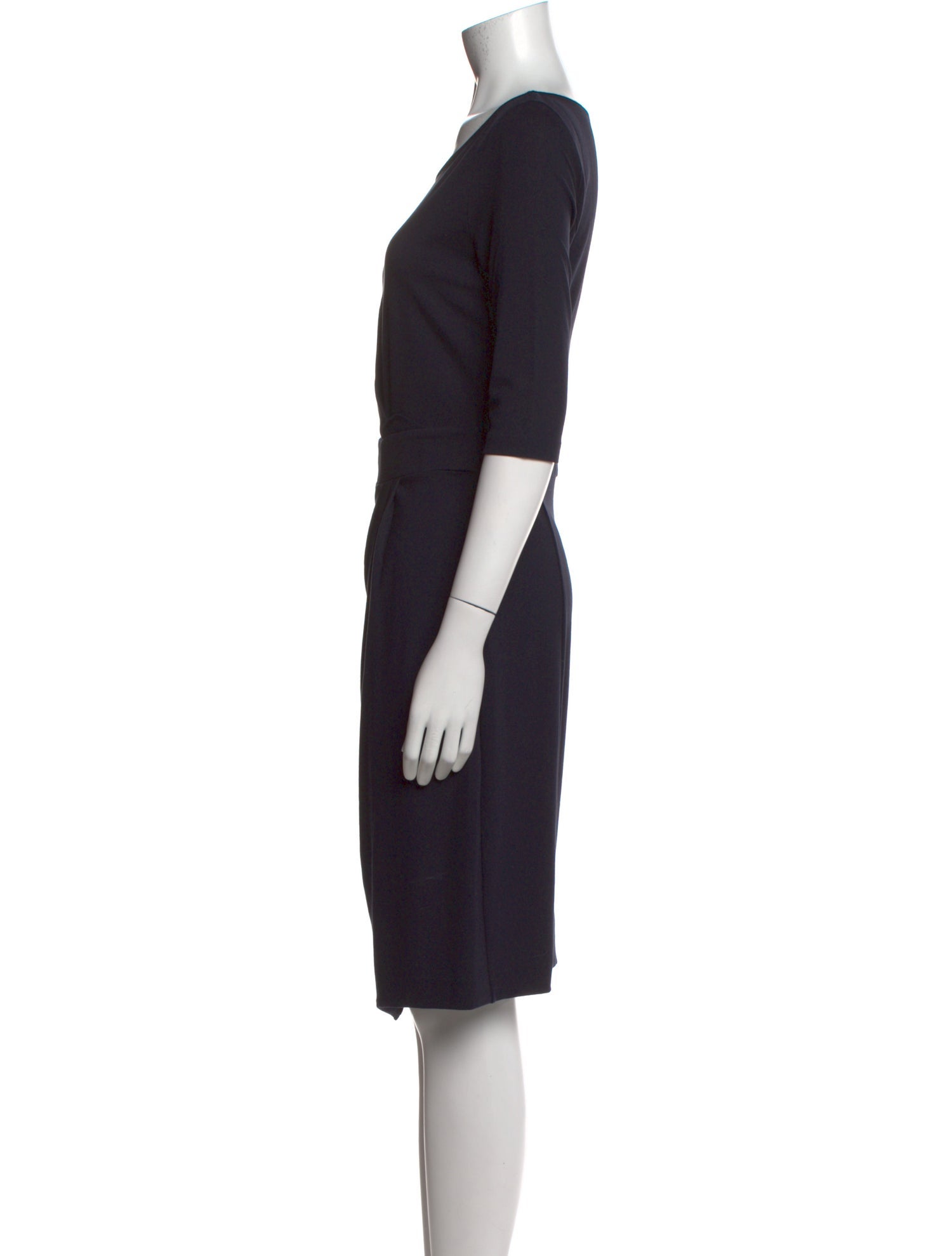 Weekend Max Mara Scoop Neck Knee-Length Dress