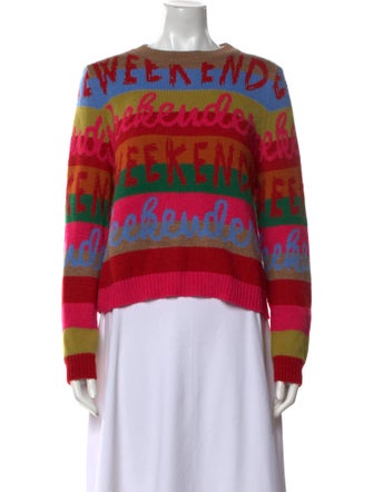 Weekend Max Mara Printed Crew Neck Sweater