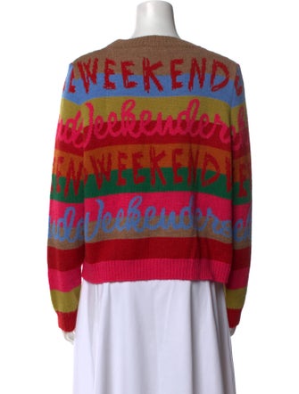 Weekend Max Mara Printed Crew Neck Sweater