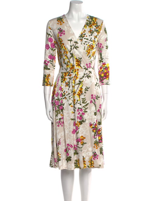 Weekend Max Mara Floral Print Midi Length Dress