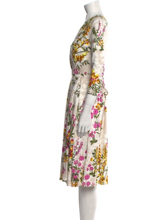 Weekend Max Mara Floral Print Midi Length Dress