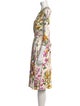 Weekend Max Mara Floral Print Midi Length Dress