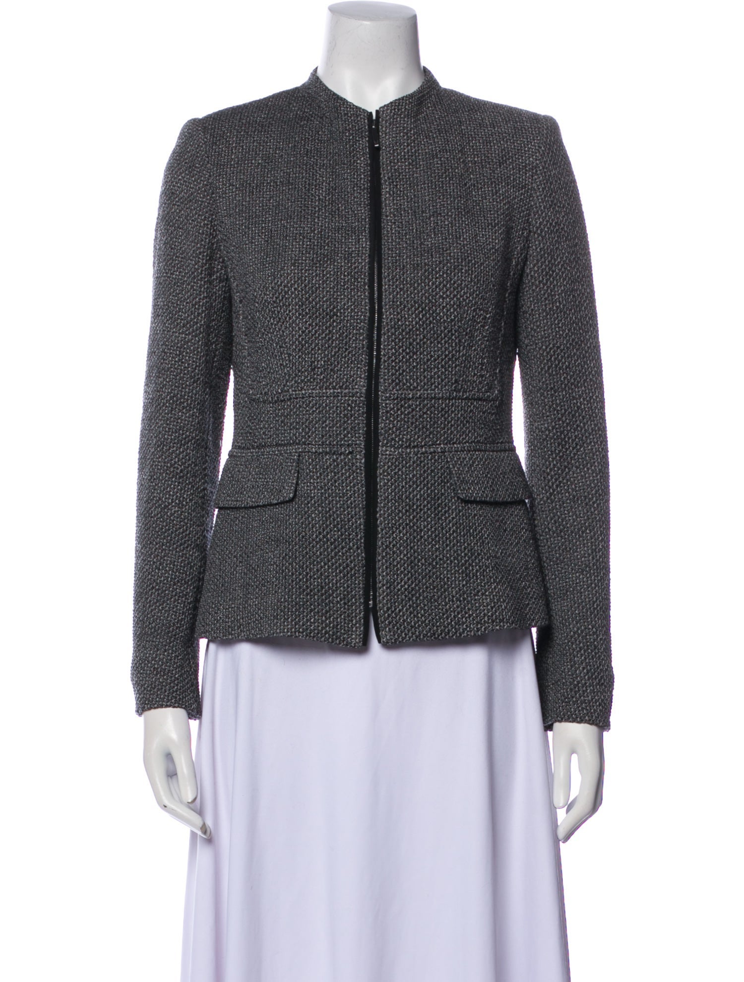 Weekend Max Mara Virgin Wool Tweed Pattern Evening Jacket