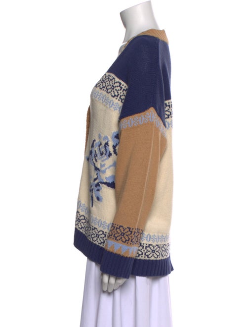 Weekend Max Mara Printed V-Neck Sweater