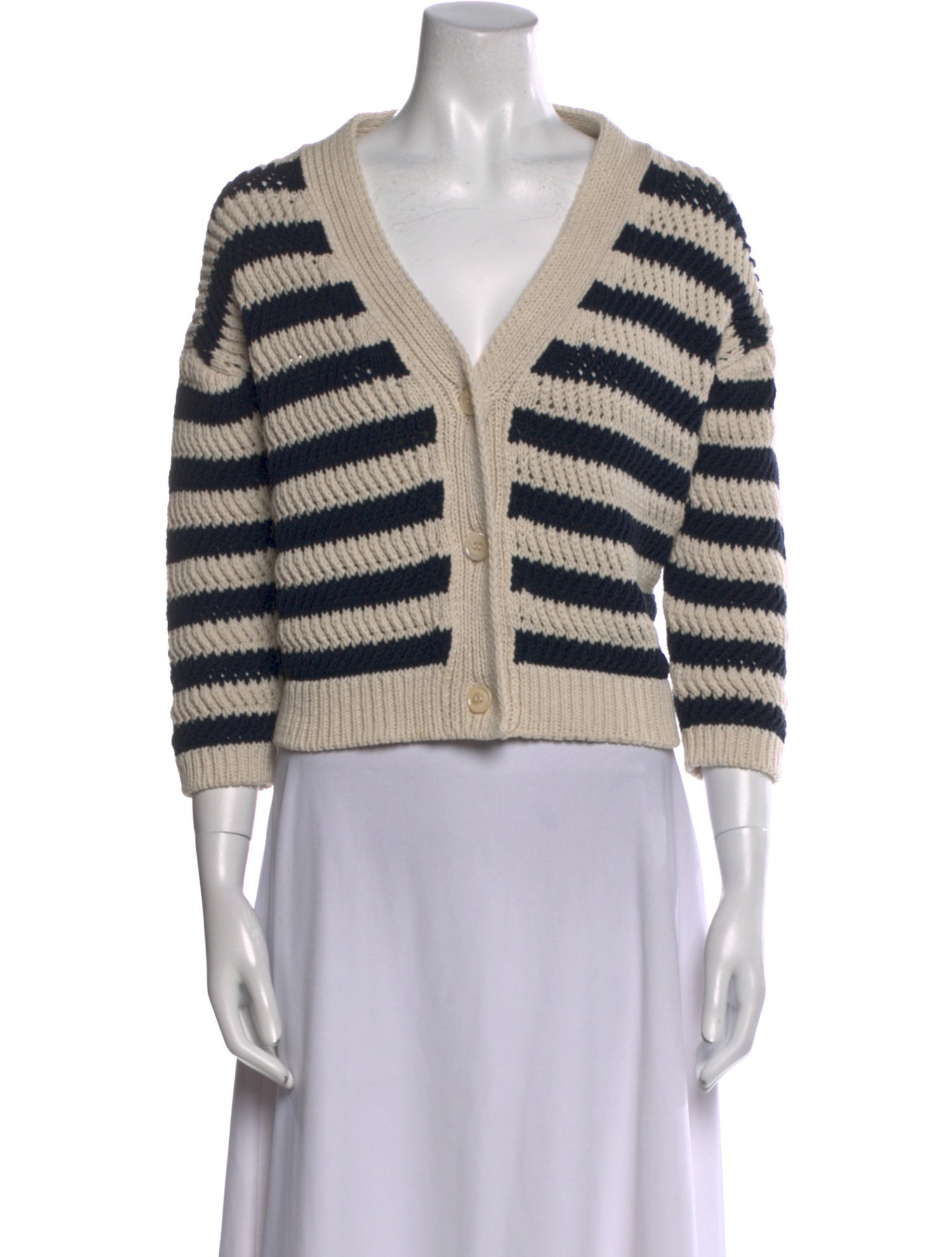 Weekend Max Mara Striped V-Neck Sweater