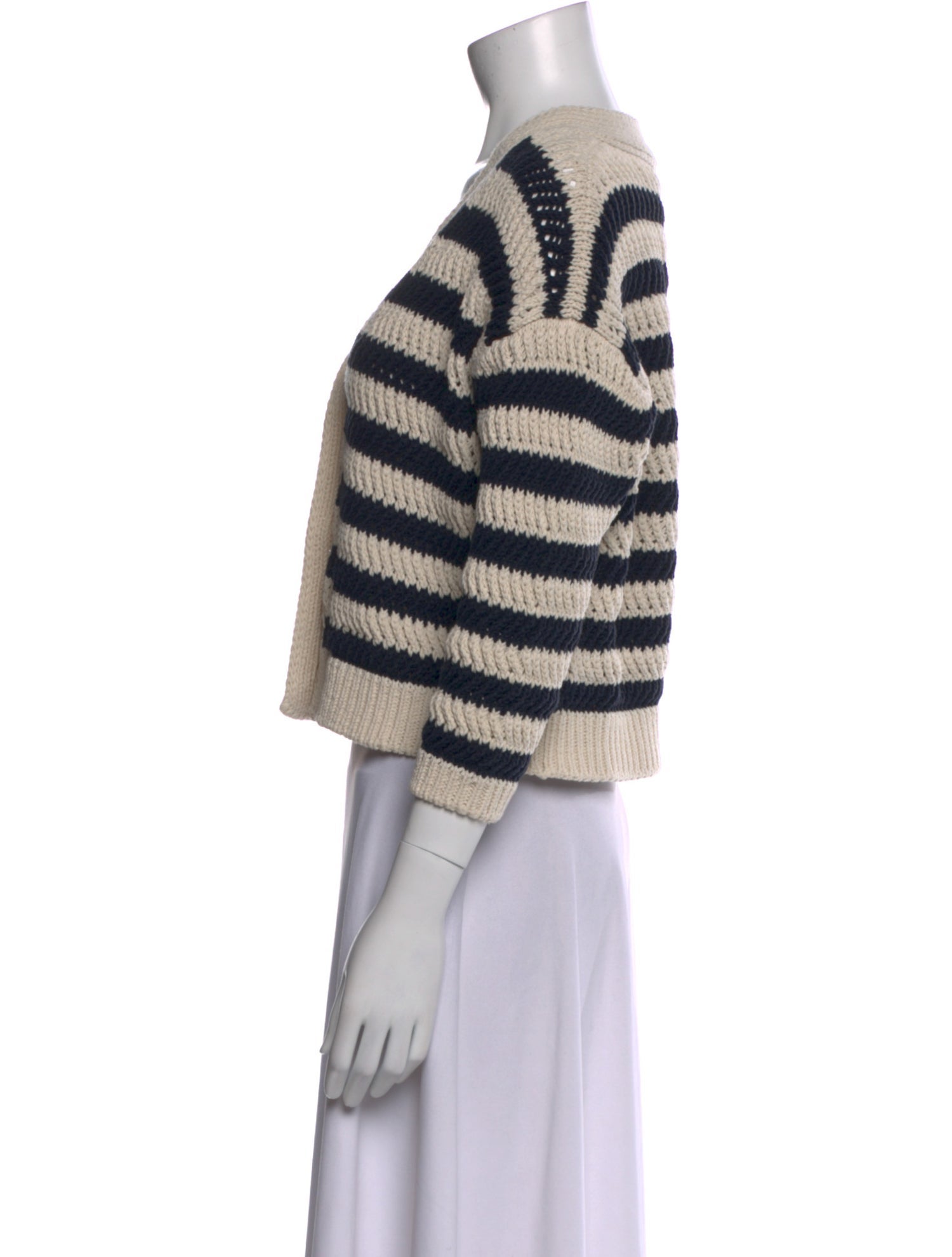 Weekend Max Mara Striped V-Neck Sweater