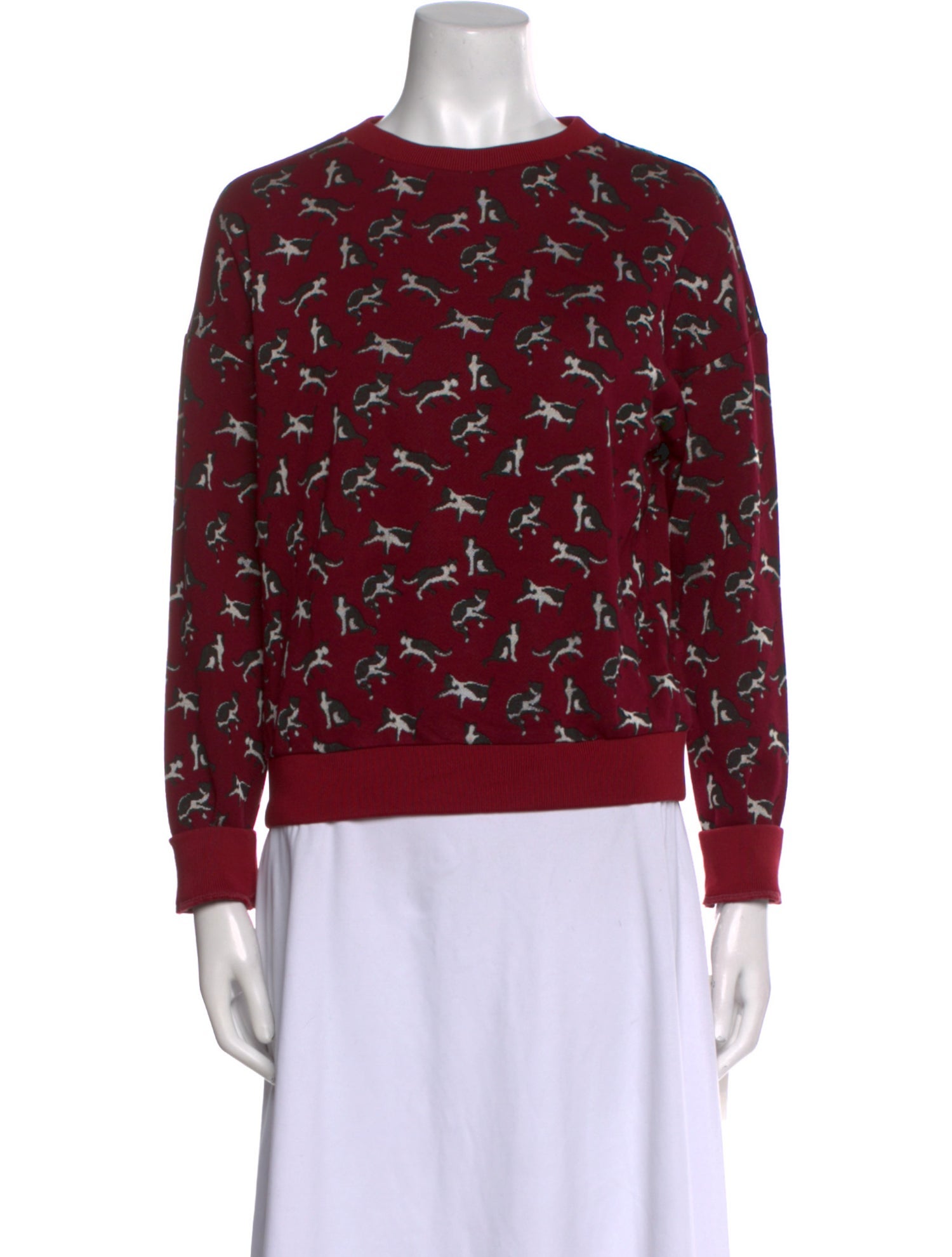 Weekend Max Mara Printed Crew Neck Sweatshirt