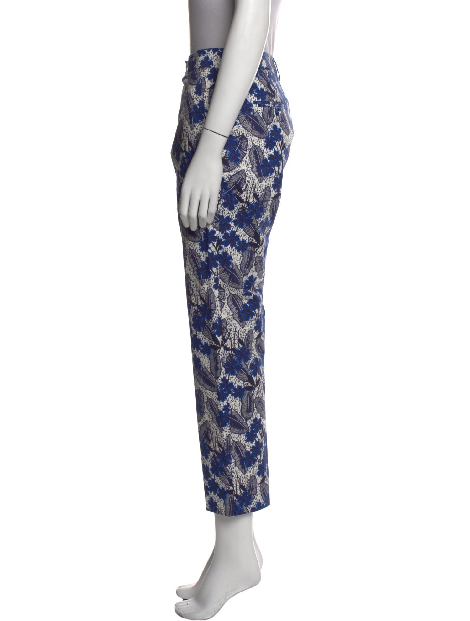 Weekend Max Mara Floral Print Straight Leg Pants w/ Tags