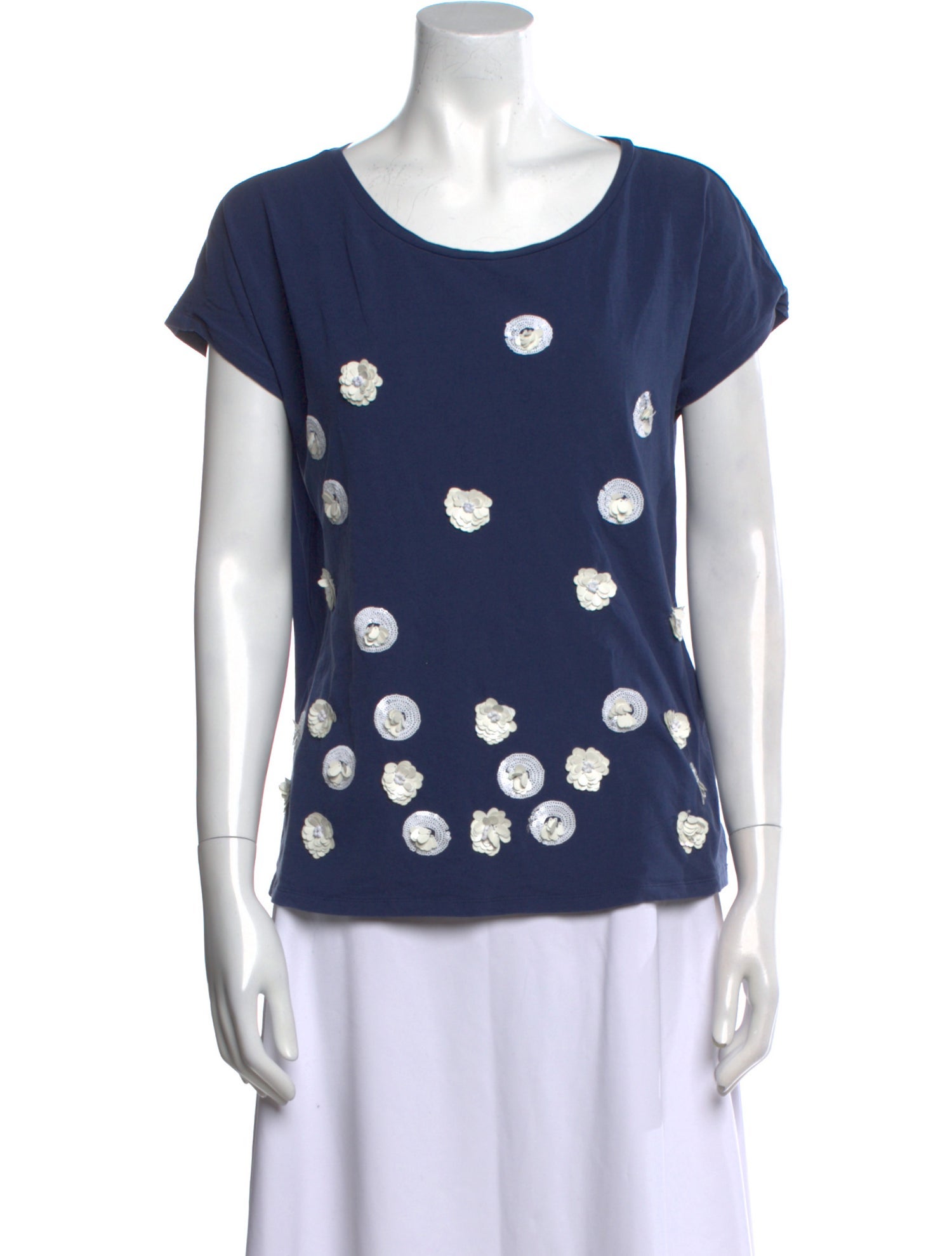 Weekend Max Mara Printed Scoop Neck T-Shirt