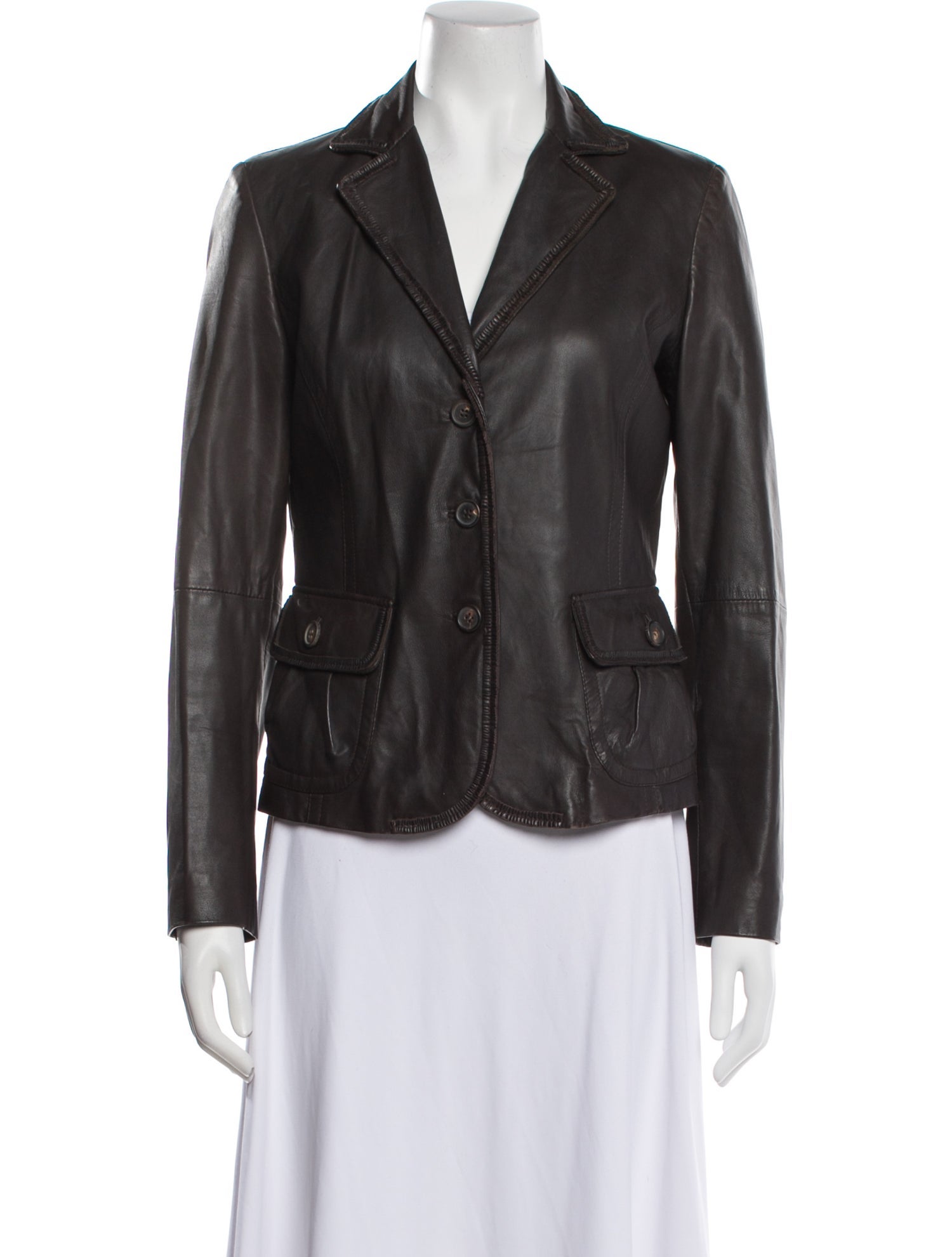 Weekend Max Mara Lamb Leather Blazer