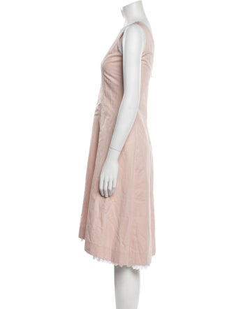 Weekend Max Mara Bateau Neckline Midi Length Dress