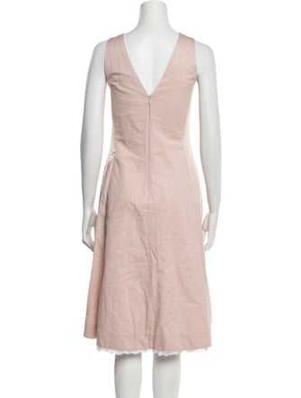 Weekend Max Mara Bateau Neckline Midi Length Dress