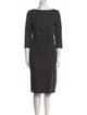 Weekend Max Mara Virgin Wool Midi Length Dress