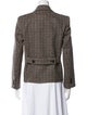 Weekend Max Mara Virgin Wool Plaid Print Blazer